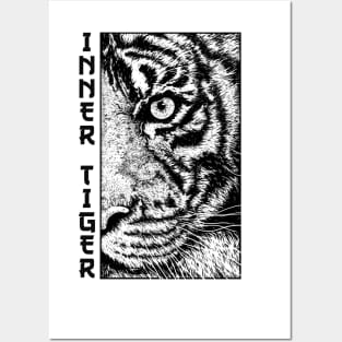 Inner Tiger Sumatran Siberian Malayan Bengal Tiger Posters and Art